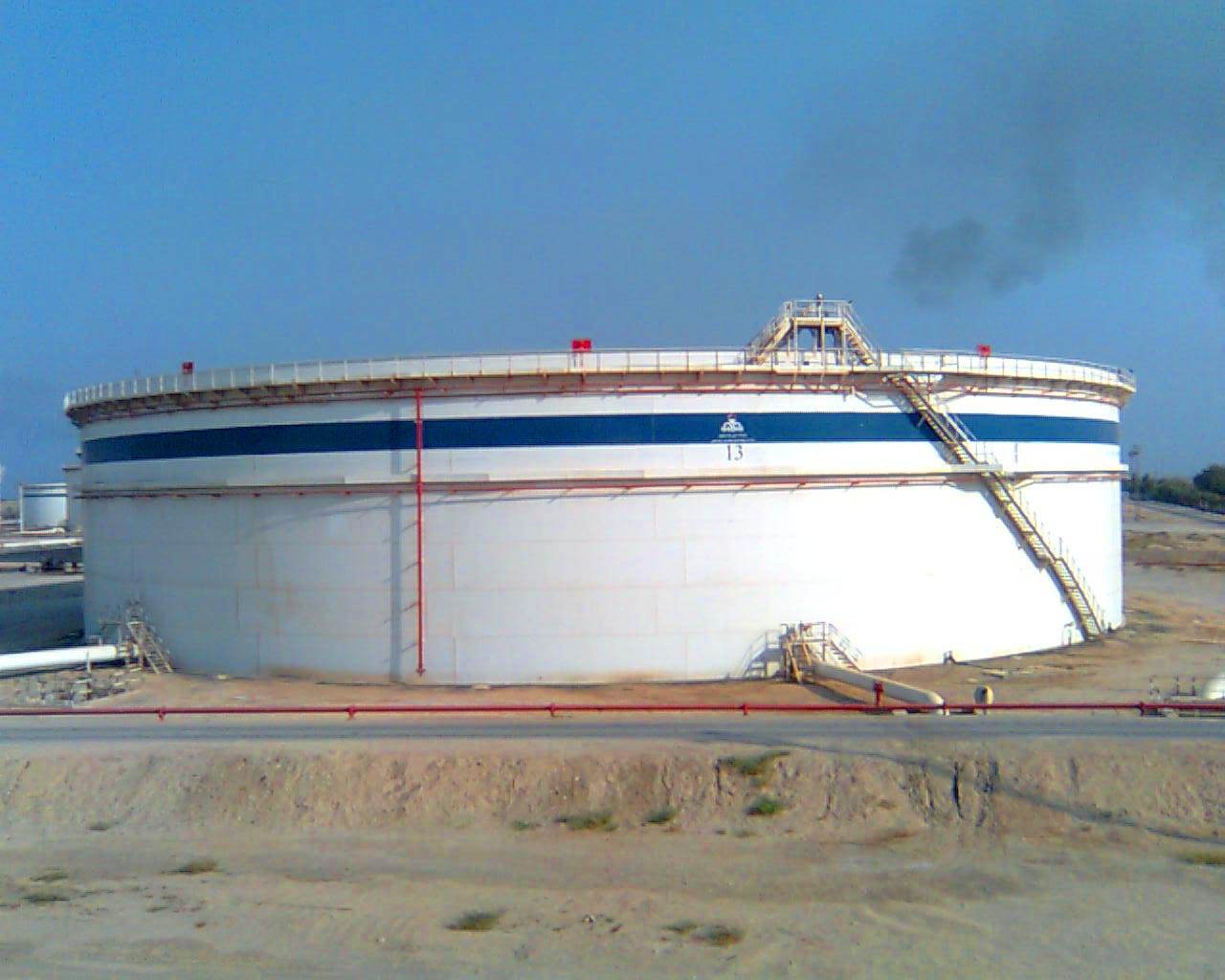 مخازن نفت خام (یک ملیون بشکه ای(- جزیره خارگ-شرکت پایانه های نفتی ایران